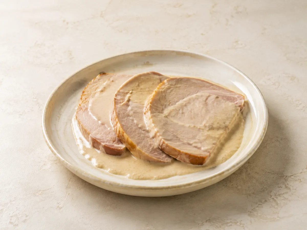 Kremalı Şarap Soslu Jambon